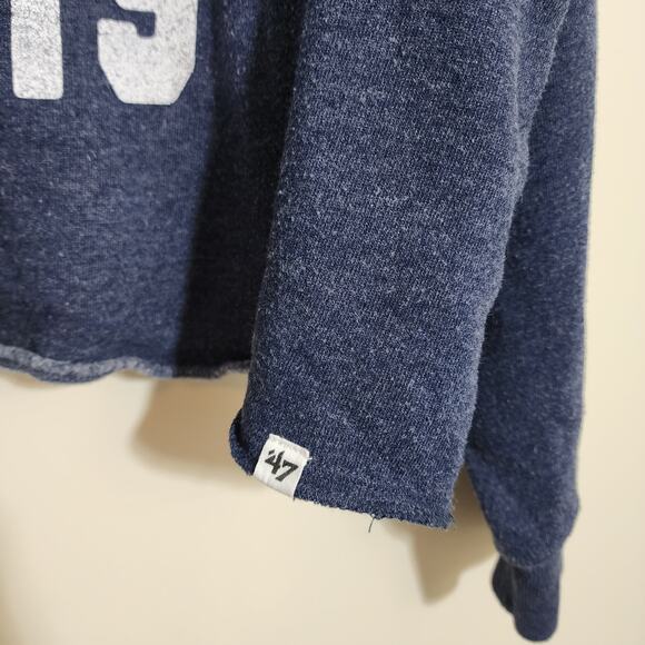 47 Brand Dallas Cowboys long sleeve cropped sweatshirt woman's size large - Picture 8 of 12